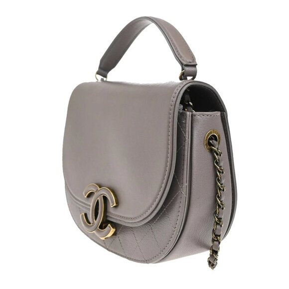 CHANEL CC Coco Curve Matelasse Chain Shoulder Hand Bag Leather PE GHW 397RL240 - Picture 11 of 16